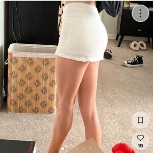 White skirt